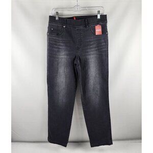 Spanx Jeans Womens Large Vintage Black Straight Leg Denim (31x28) 20355R NWT